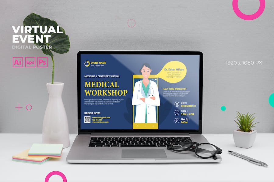 Medical Event Digital Poster Flyer