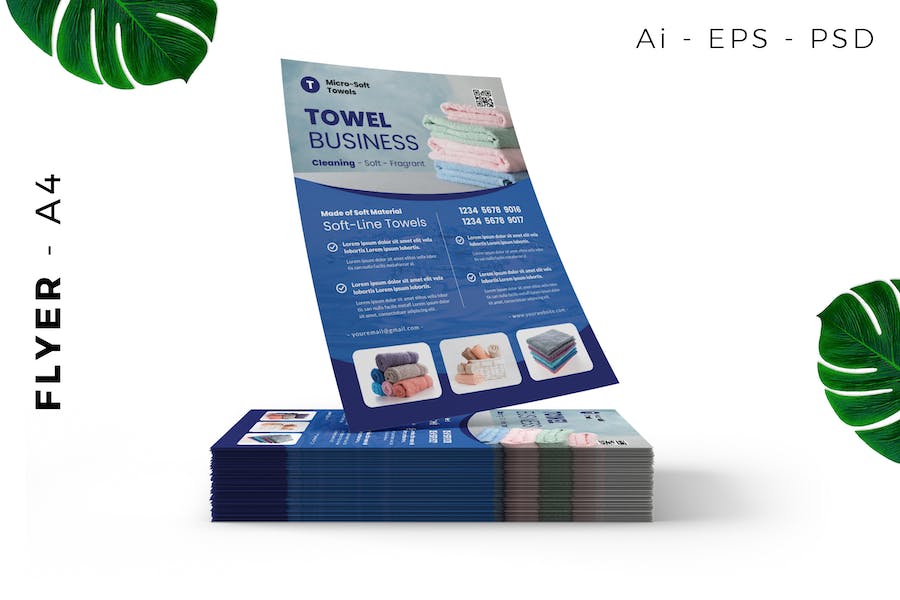 Towel Product Flyer Design