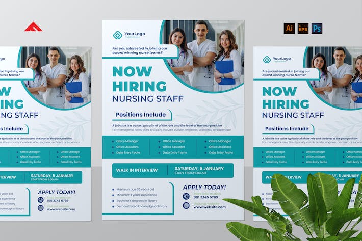 Medical Job Hiring Flyer Advertisement