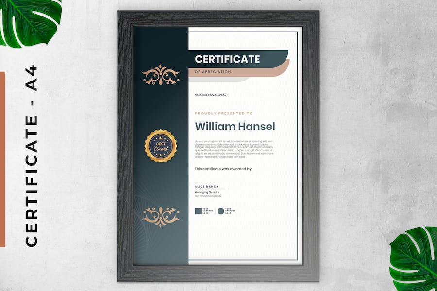 Certificate / Diploma Corporate Classic