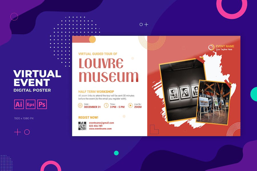 Art Showcase Event Digital Poster Flyer
