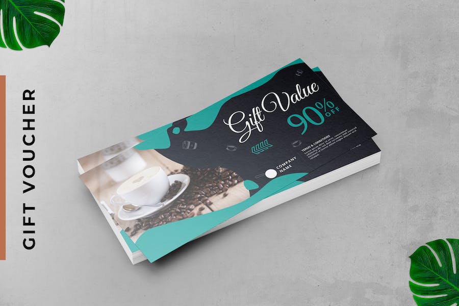 Coffee Gift Voucher Card Promotion