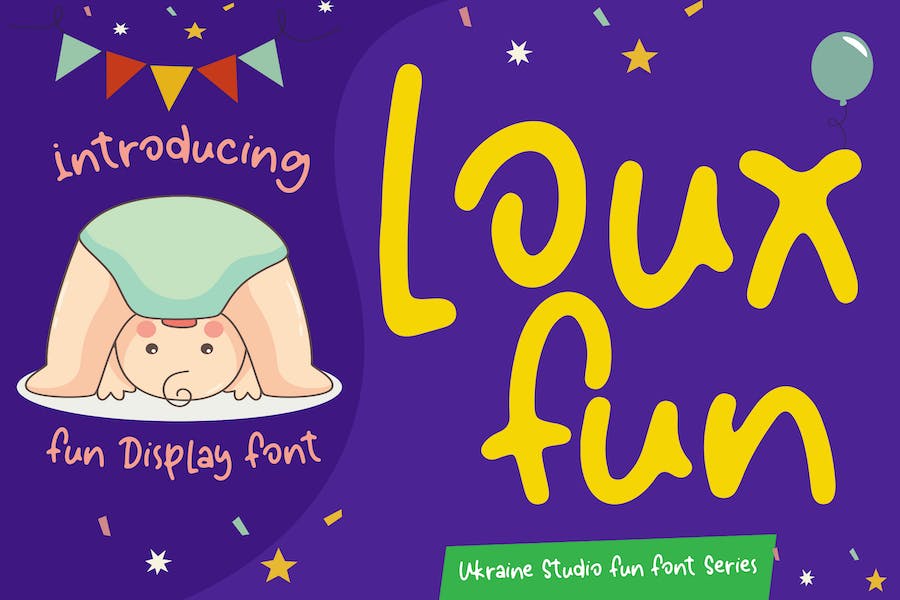 Loux Fun – Creative Fun Children Display Font