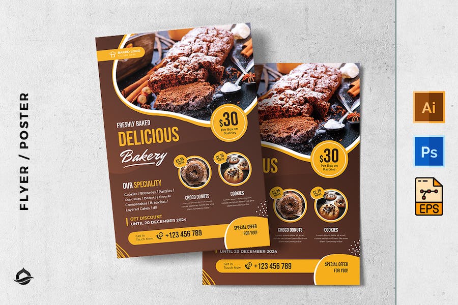 Bakery and Bakeshop promotion Flyer