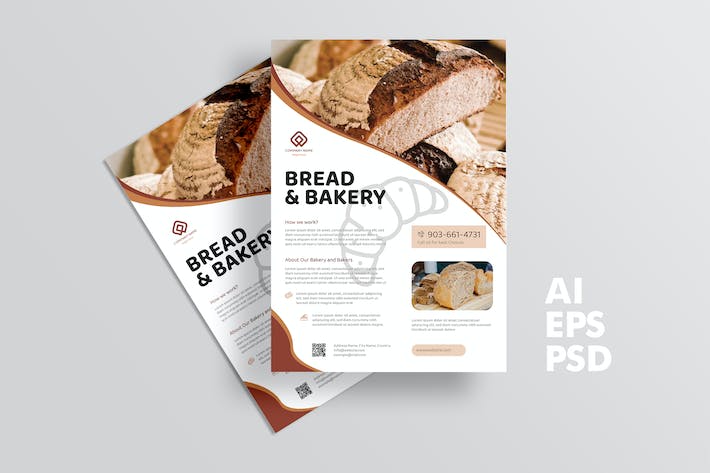 Bread Store Flyer Design
