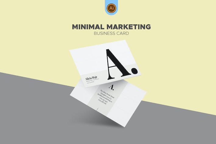 Clean Marketing Consultant Business Card