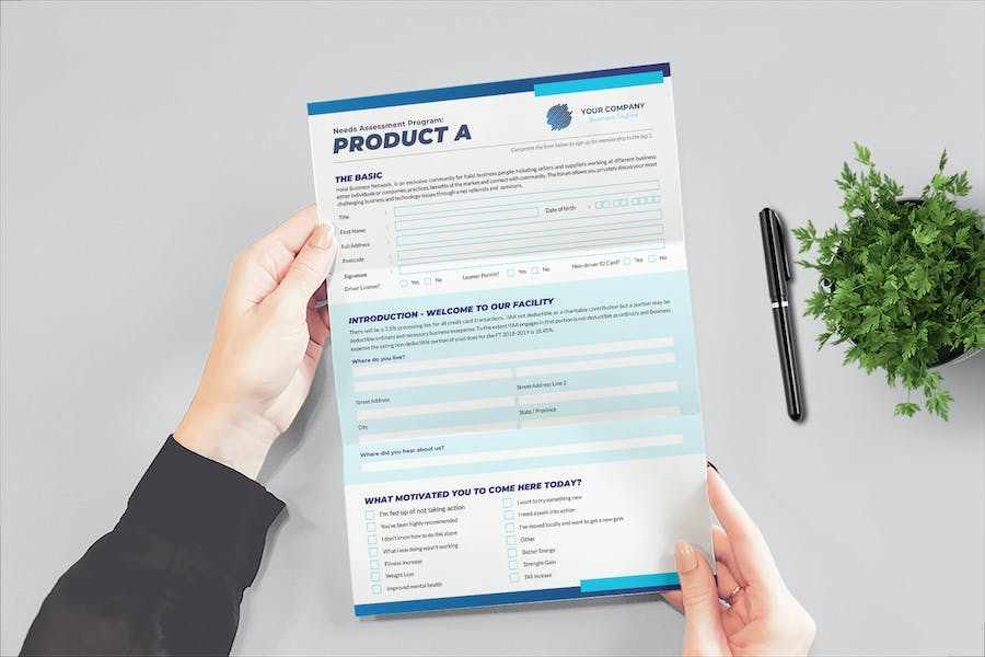 Product Assessment Form