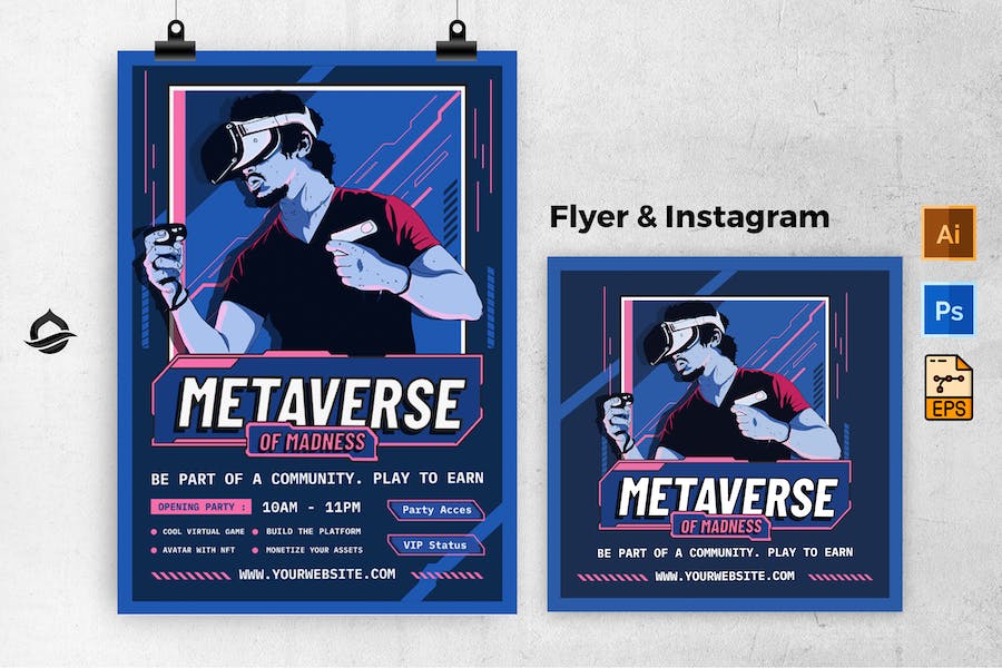 Metaverse Flyer & Instagram Post