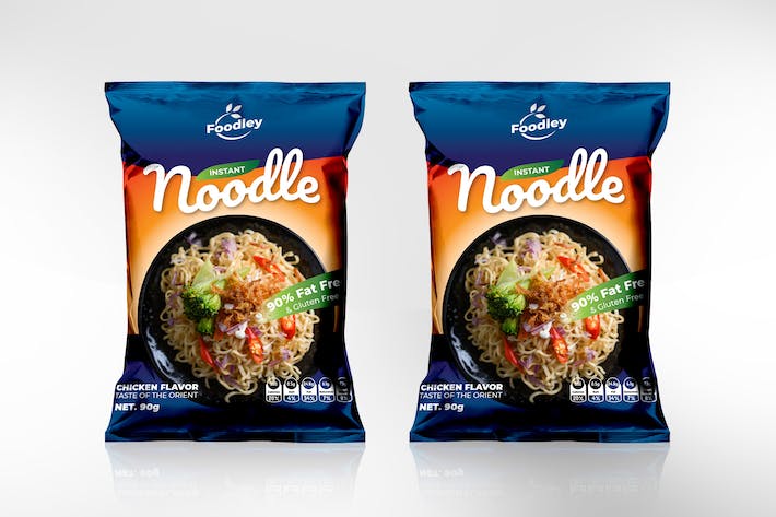 Noodle Packaging Template