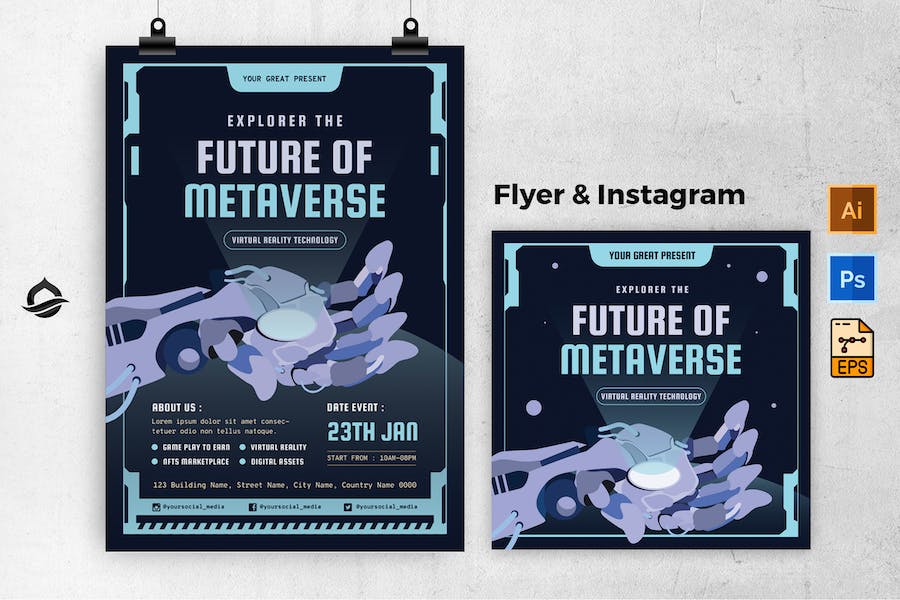 Metaverse Flyer & Instagram