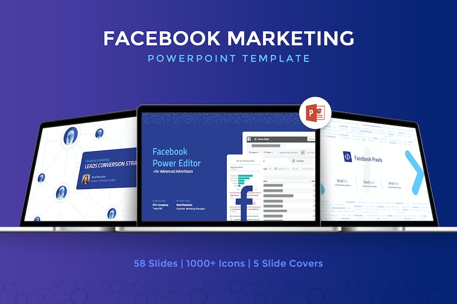 Facebook Marketing Powerpoint Template