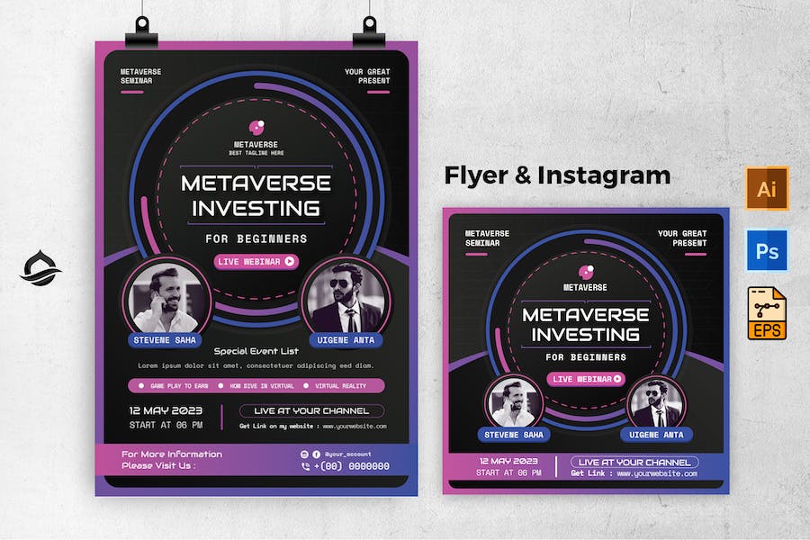 Metaverse Event Flyer & Instagram