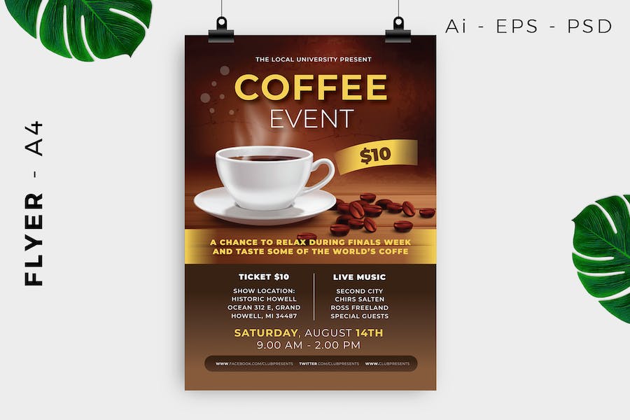 Cafe / Coffee Event Flyer Design