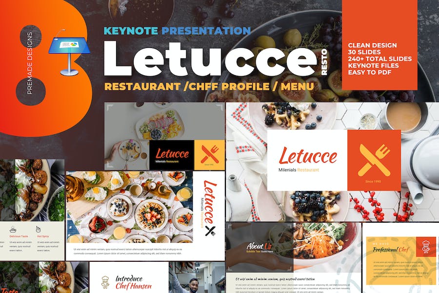 Letucce Restaurant – Keynote Template