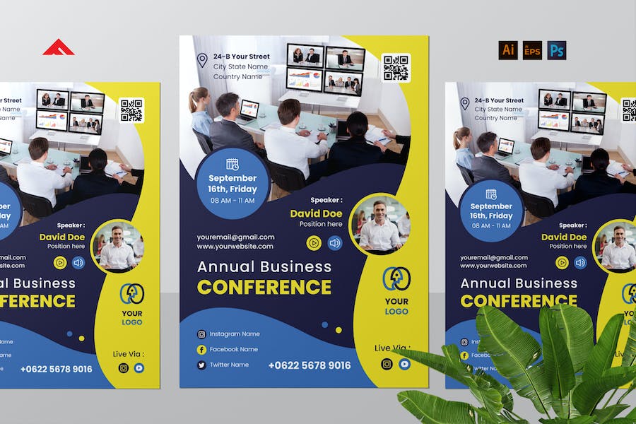 Business Virtual Conference Flyer