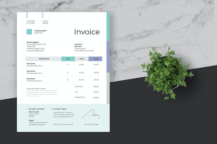 Clean Invoice Design