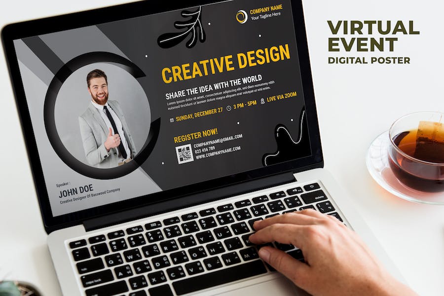 Graphic Design / Online Training Event Digital Pos