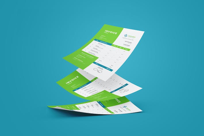 Green Invoice Design