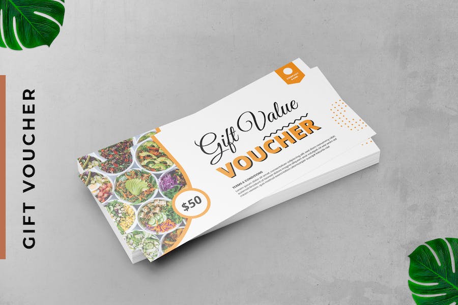 Food Gift Voucher Card Promotion