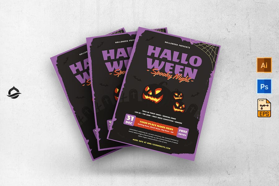 Halloween  Event Party Flyer Template