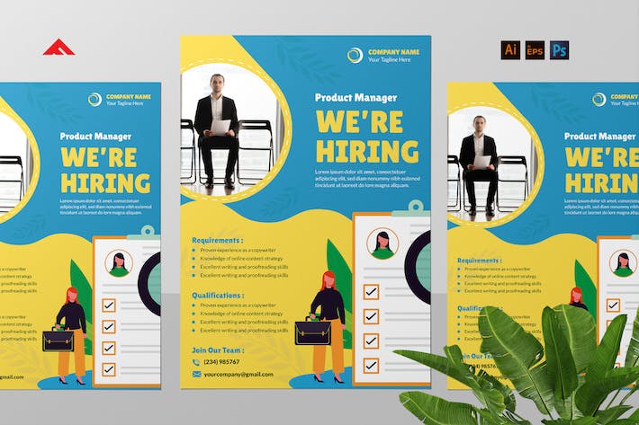 Product Manager Job Hiring Flyer Advertisement
