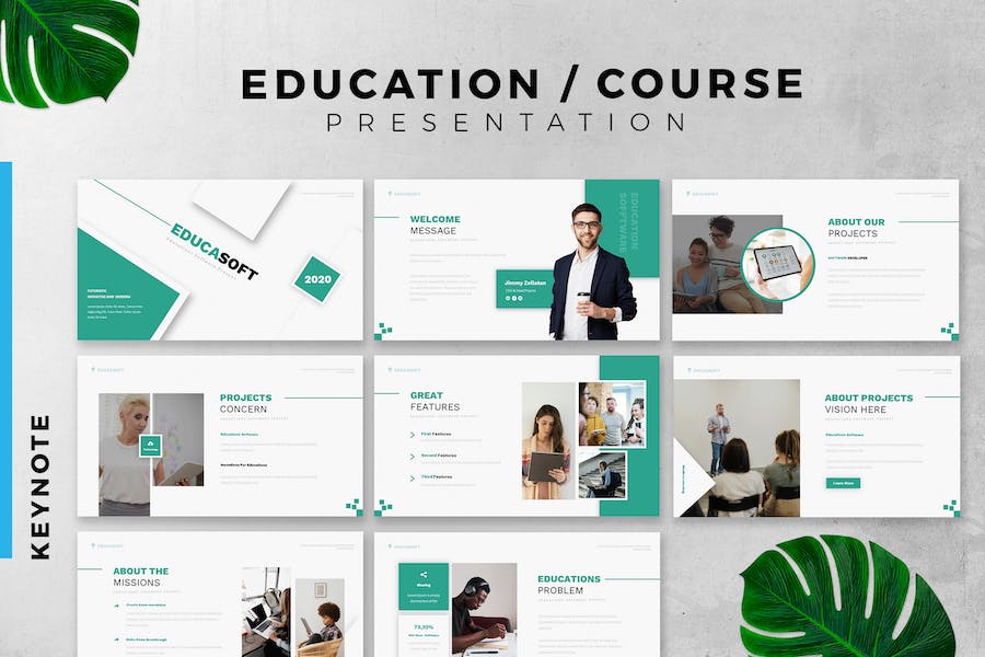 Education / Course Keynote slide template