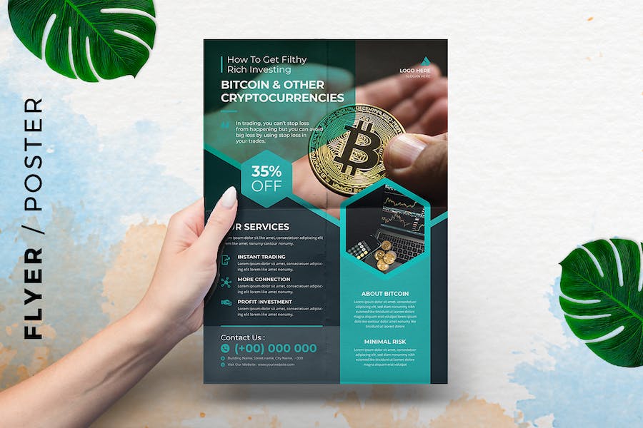 Crypto Currency Template Flyer – Event Poster