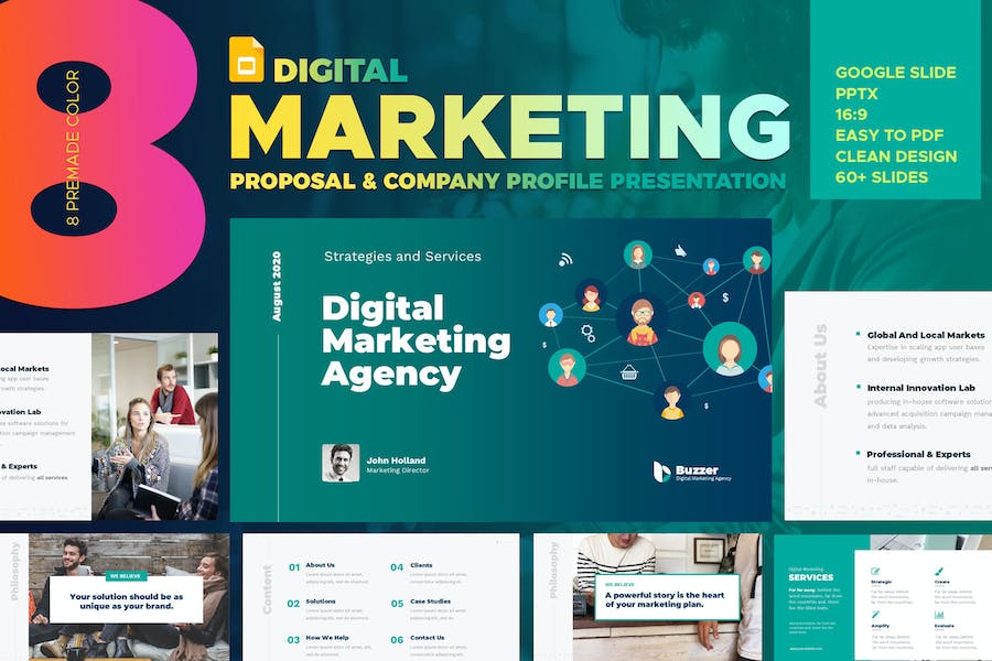 Digital Marketing Agency Google Slide
