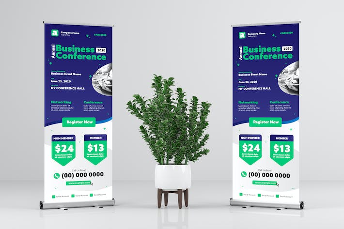 Business Event Rollup Banner Design