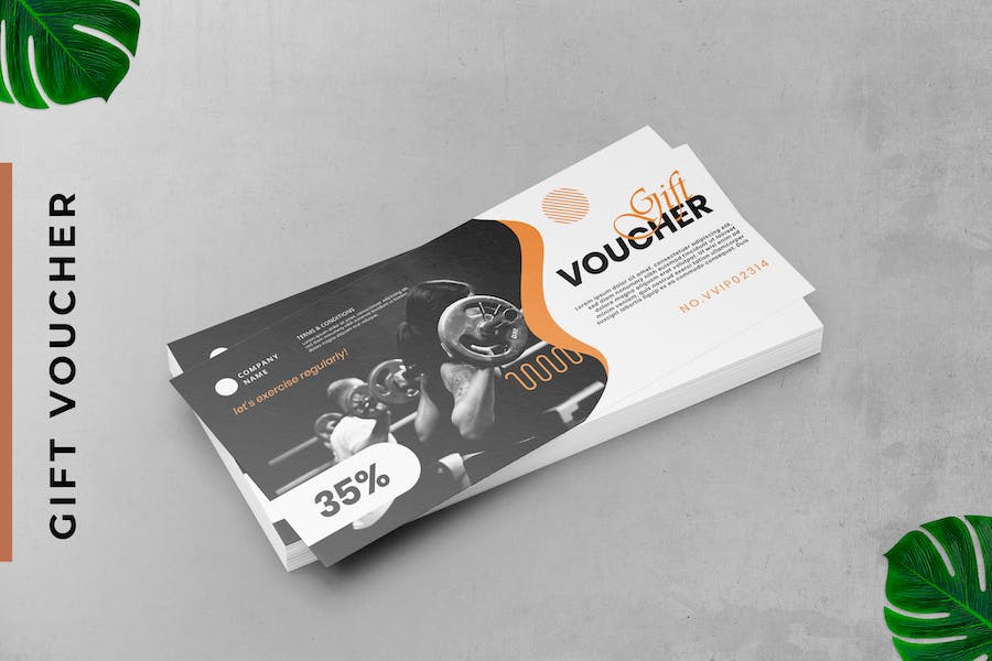 Gym Gift Voucher Card Promotion