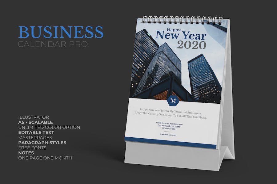 2020 Marketing Business Calendar Pro