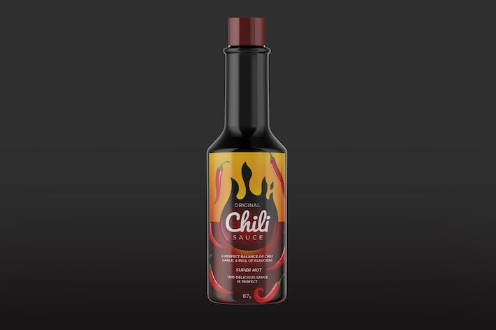 Chili Sauce Label Design