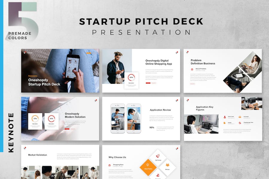 Business Start Up Pitch Deck Presentation Keynote