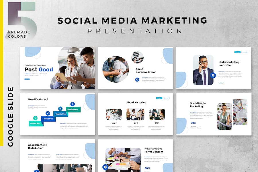 Social Media Marketing Strategy Slide Presentation
