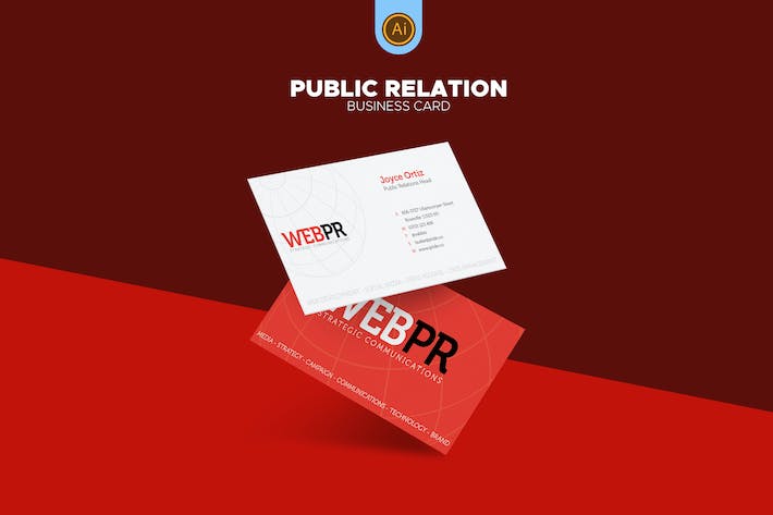 Public Relations Business Card 03