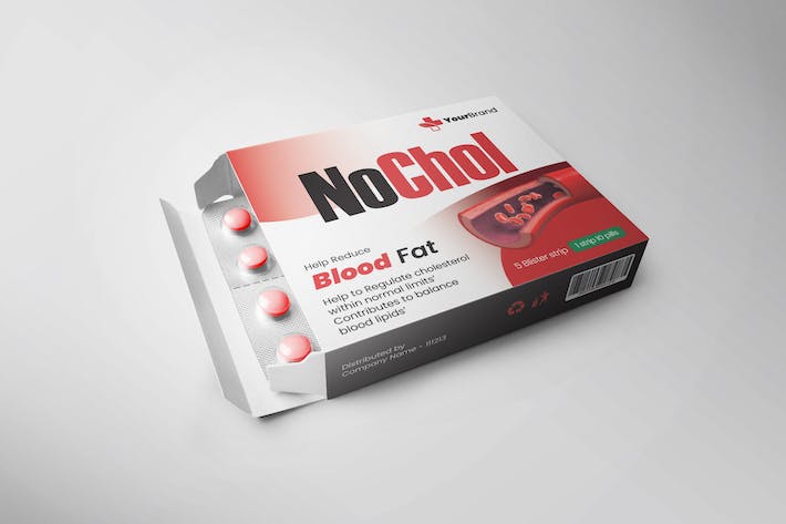 Cholesterol Tablets Packaging Design