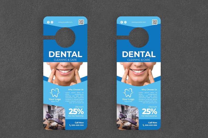 Dental Service Door Hanger Creative Promotion