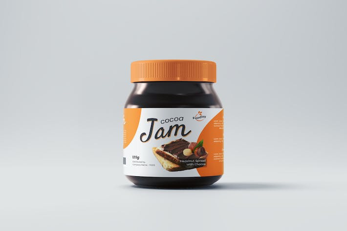 Chocolate Jam Label Packaging Design