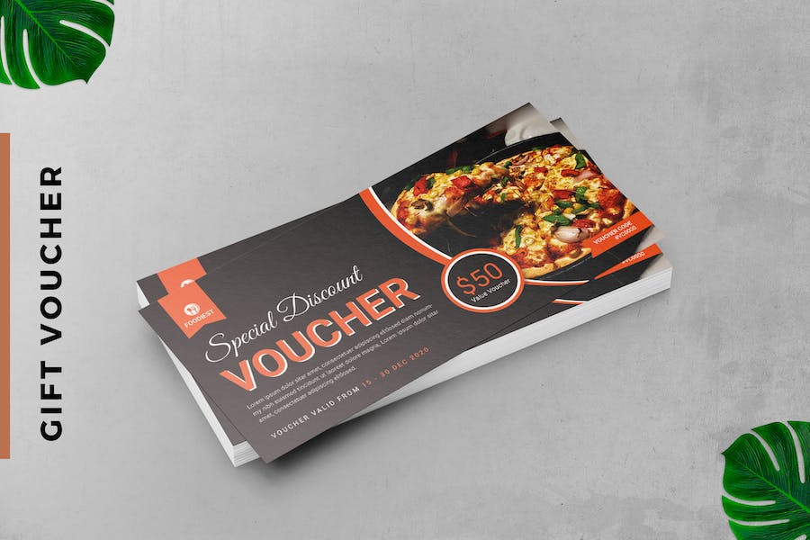 Gift Voucher Food Card Promotion