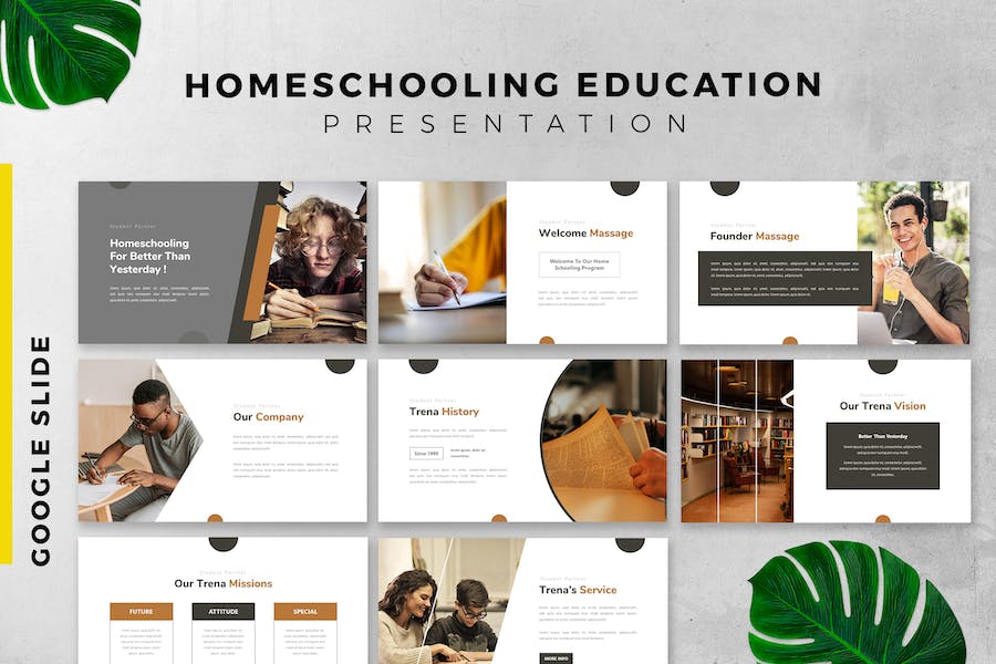 Homeschooling / education Google Slide