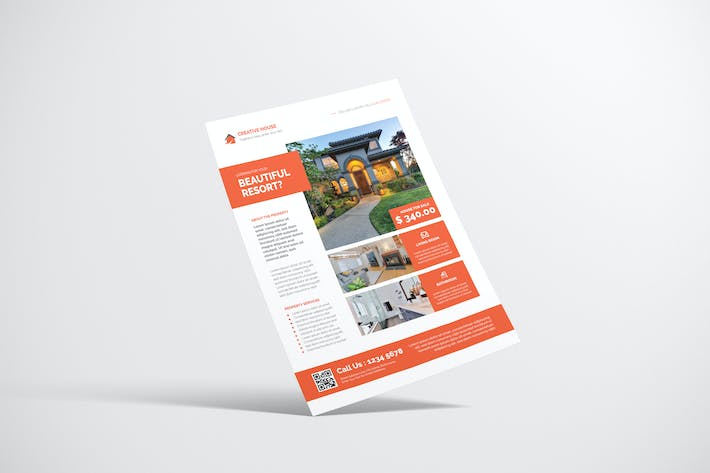 Property Flyer Pro with Orange Color