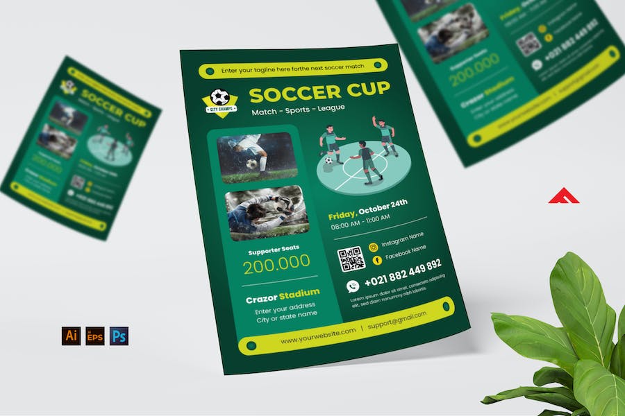 Soccer Futsal Poster Flyer