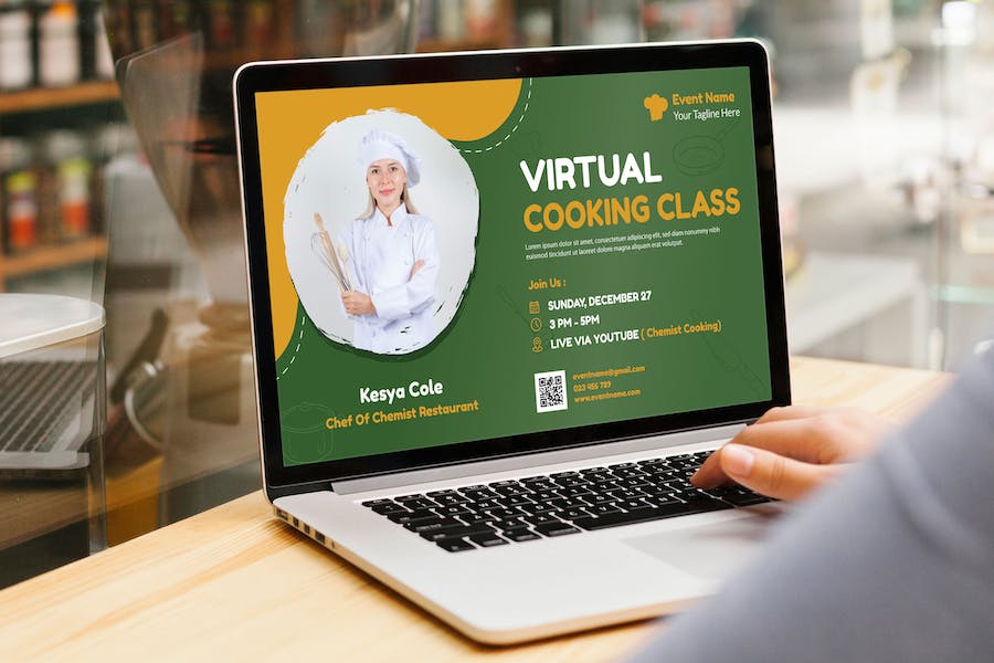 Online Cooking Class/ Online Training Event Digita