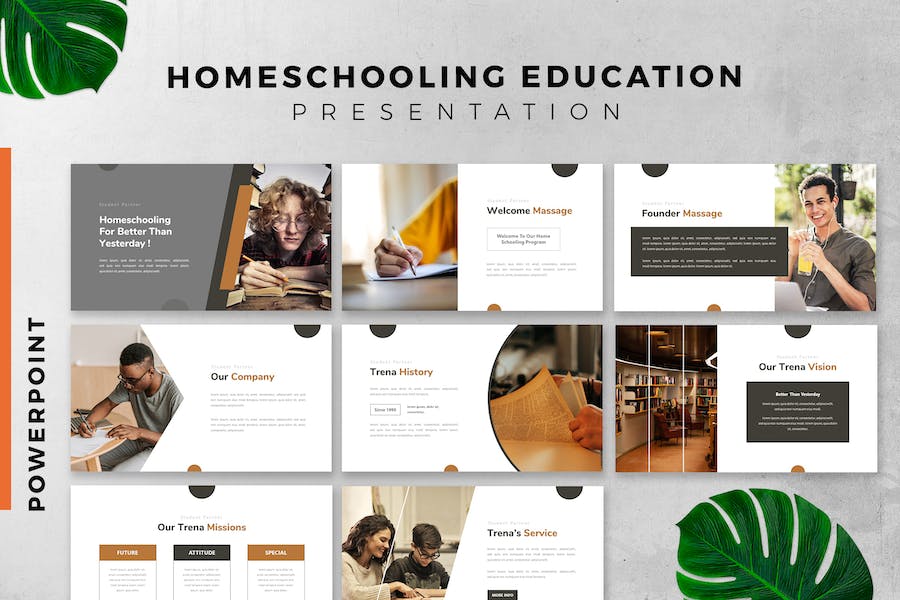 Homeschooling / education Powerpoint Slide