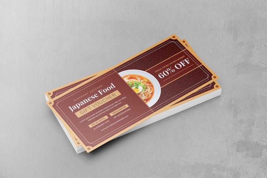 Food and Beverage Gift Voucher Card Promotion