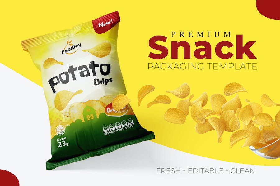 Clean Snack Packaging Template
