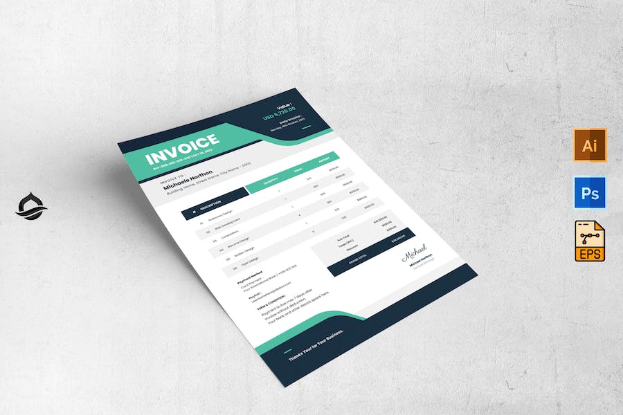 Business Clean Invoice