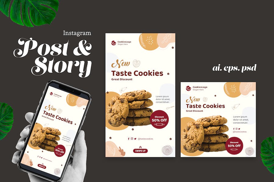 Cookies Instagram Post Story