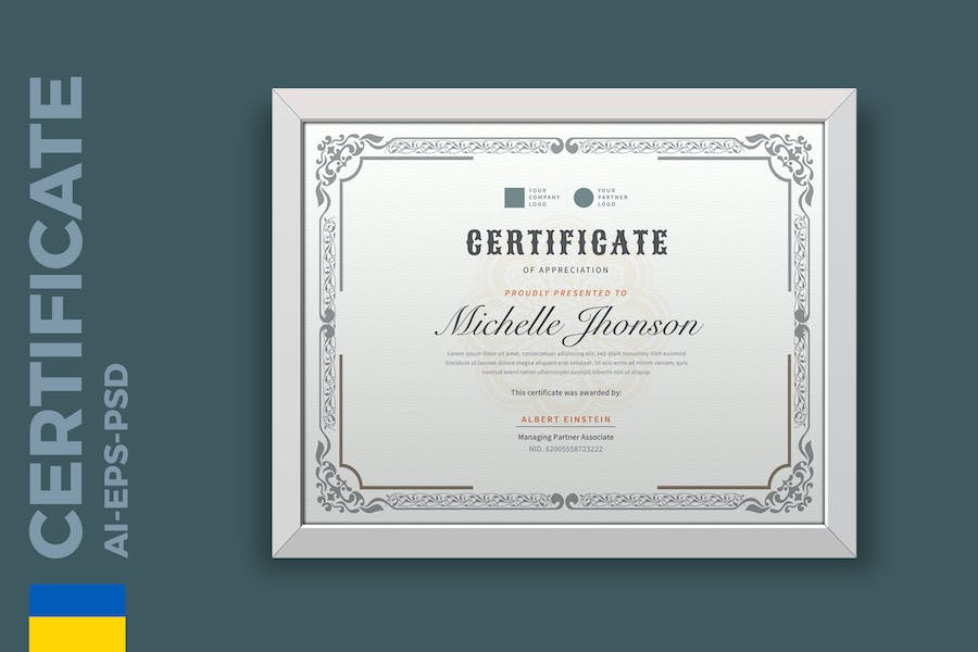Classic Certificate / Diploma Template Pro