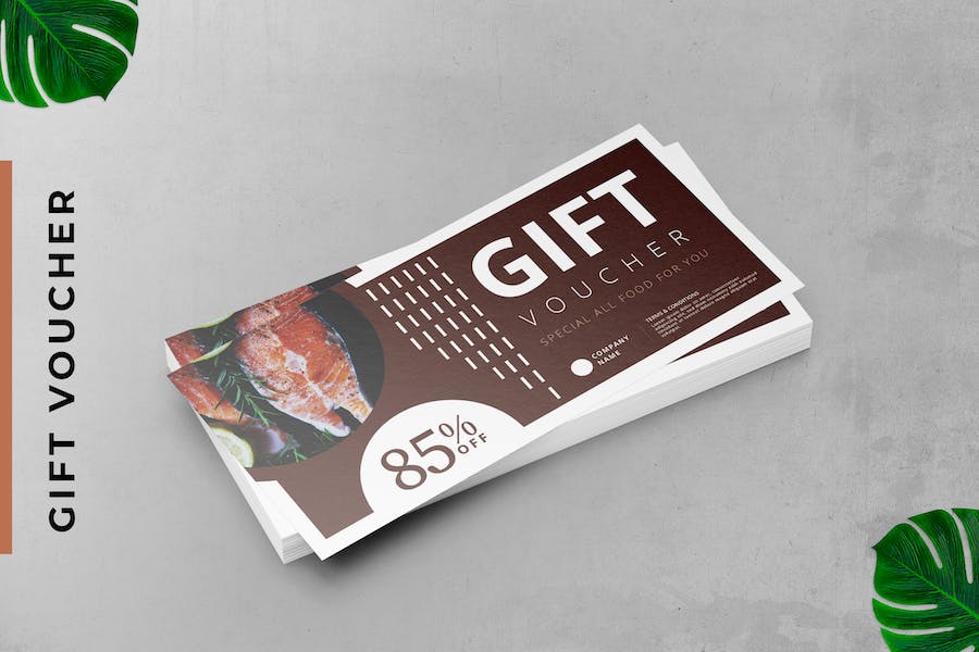 Food Gift Voucher Card Promotion
